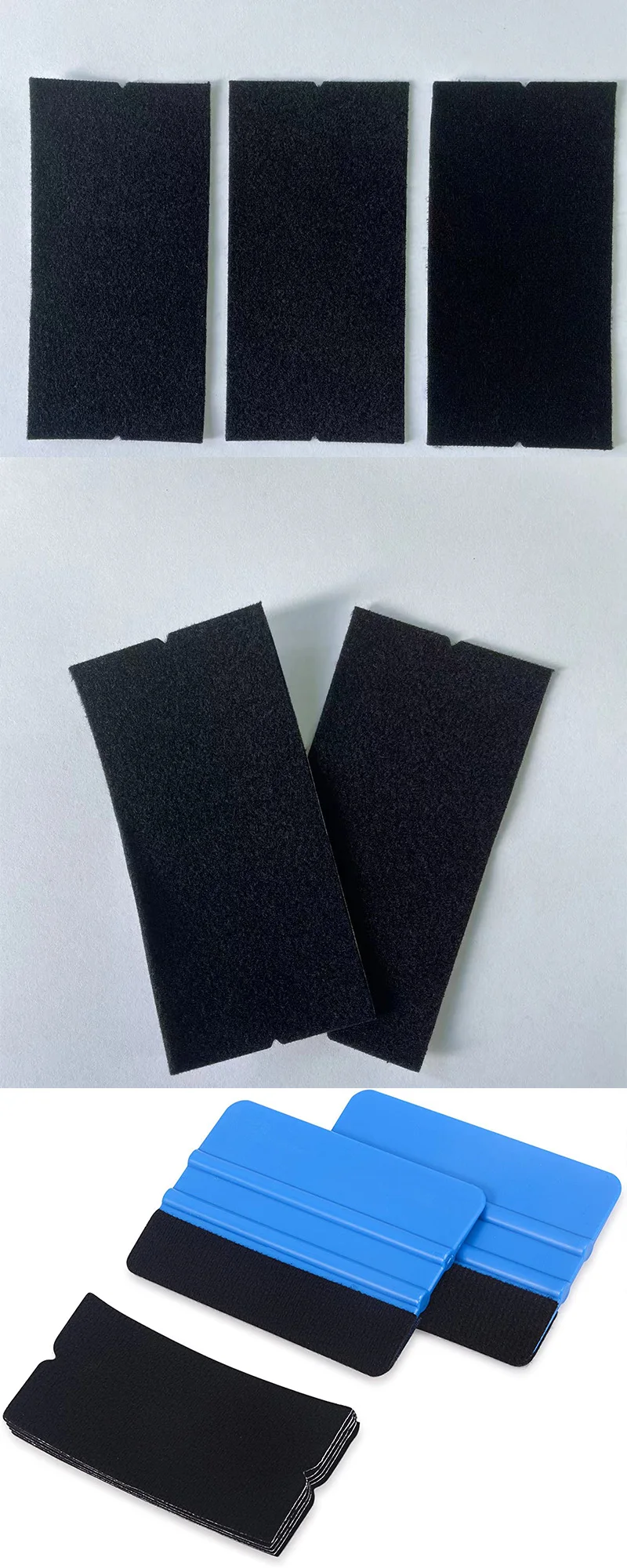 20 Stück Rakel Filztuch für Auto Vinylfolie Verpackung Schaber Keine Kratzer Mikrofaser Austauschbare Filze für Vinylspatel – Detail 12