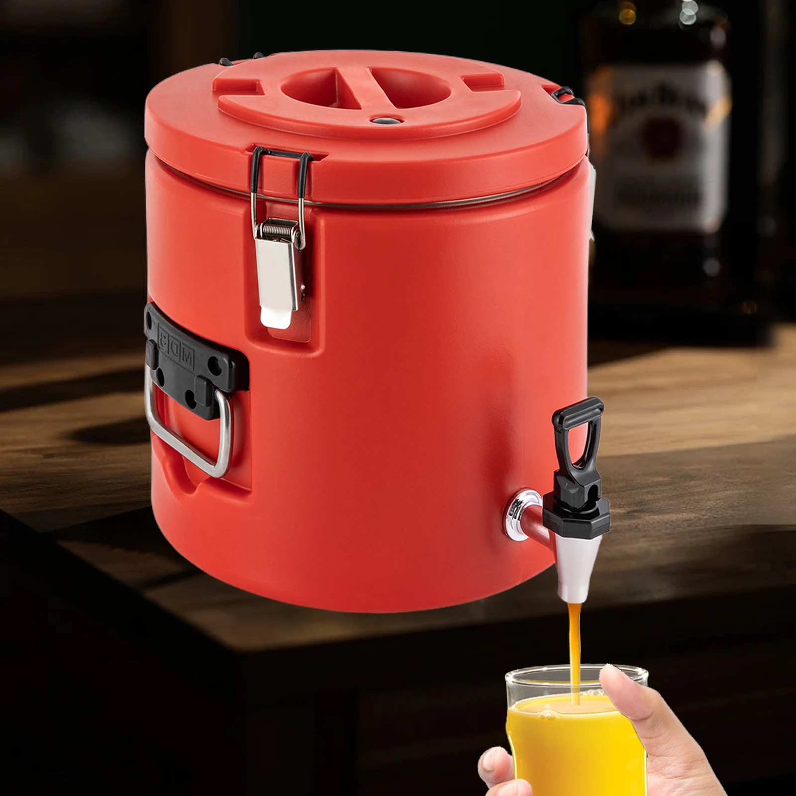 

Прочный кувшин для иглу на 9 галлонов, изоляция из пенополиуретана, горячие/холодные напитки, пищевая нержавеющая сталь, удобная конструкция крана