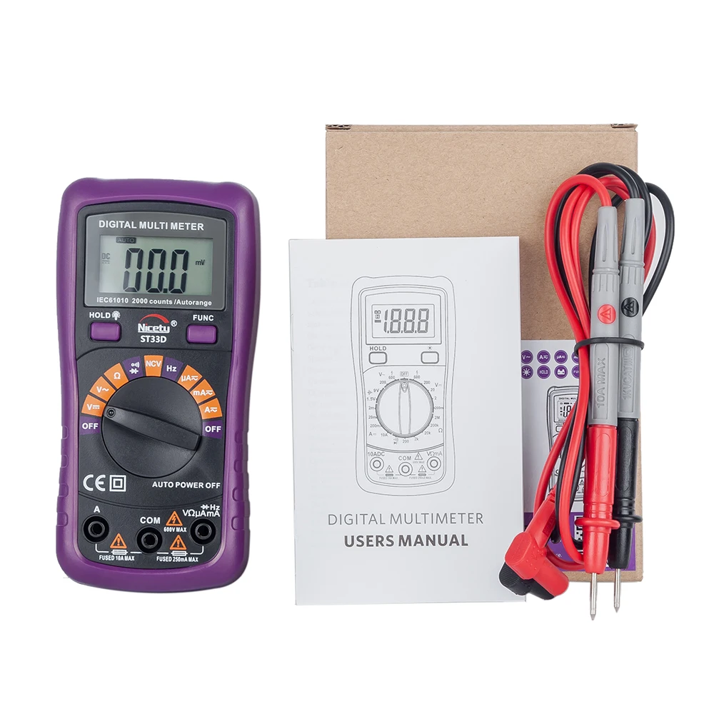 

Миниатюрный карманный цифровой мультиметр ST33D