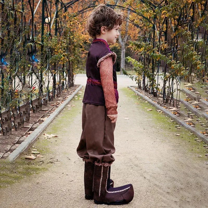 aa ベアハウス 002 アニメコスプレクリストフハロウィン衣装子供のための少年雪の女王ブーツロイヤルアイスマスターカーニバル WAT99 ★