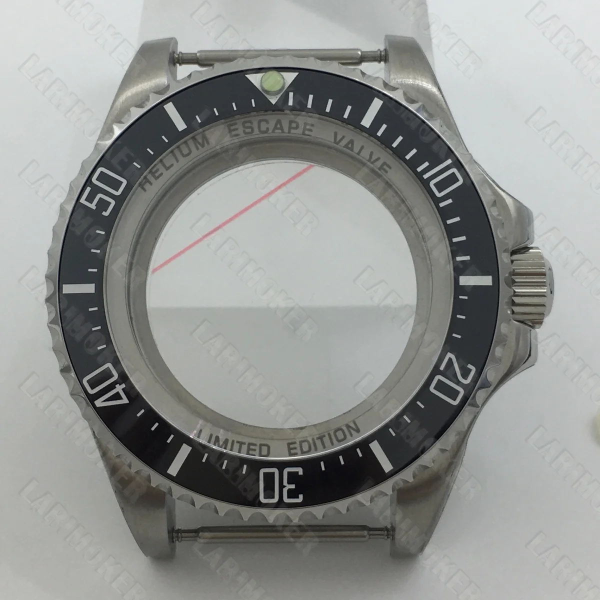 

43mm silver large case ceramic bezel are suitable for the NH34A NH35 NH36 ETA2824 PT5000 movement sapphire glass water-resistant