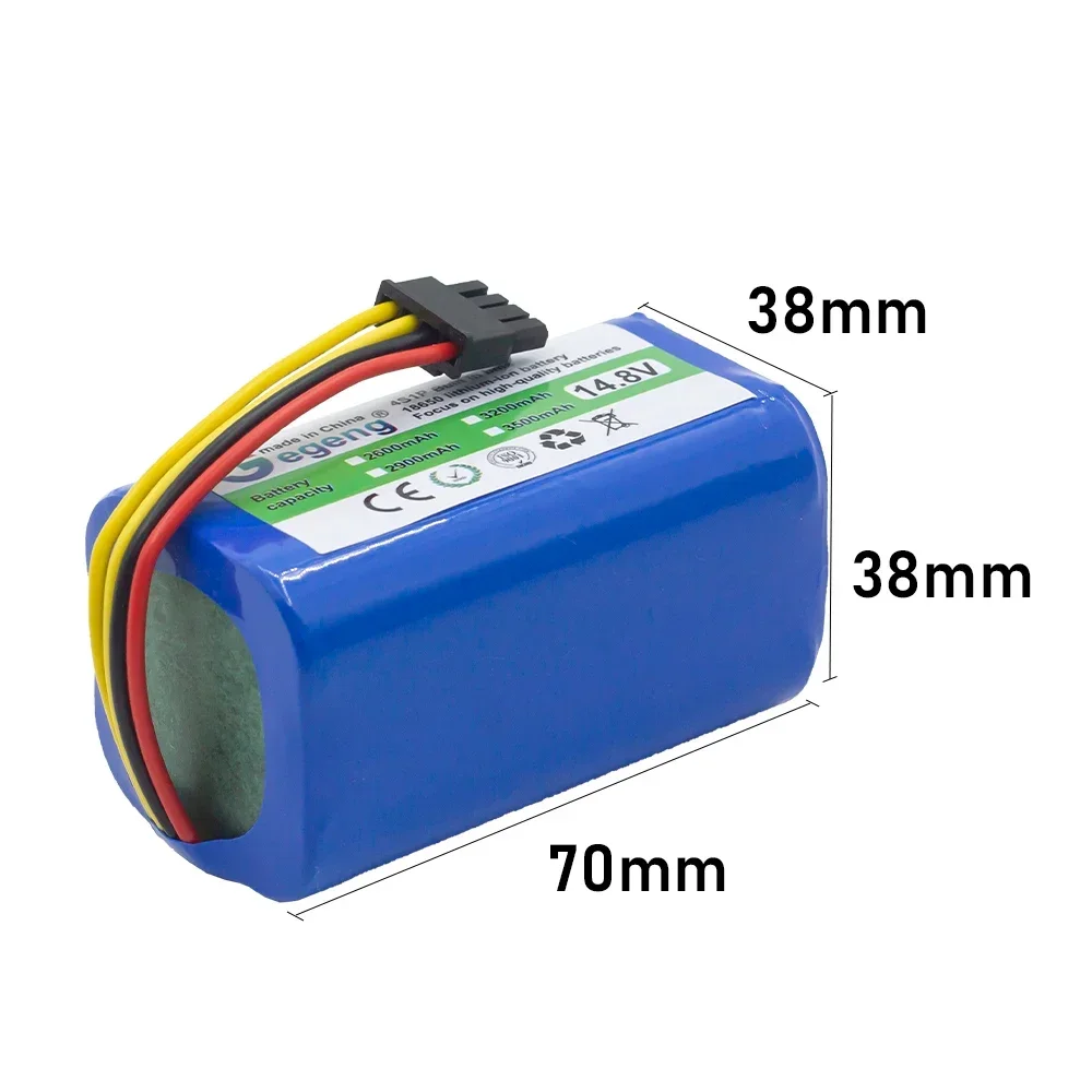 Gegeng nuova batteria agli ioni di litio 14.8V/14.4V per LIFERO RX9 360 S5 S7pro T90 per SRV 9250BK per Proscenic KAKA760 estate P1 P1S P2S P3