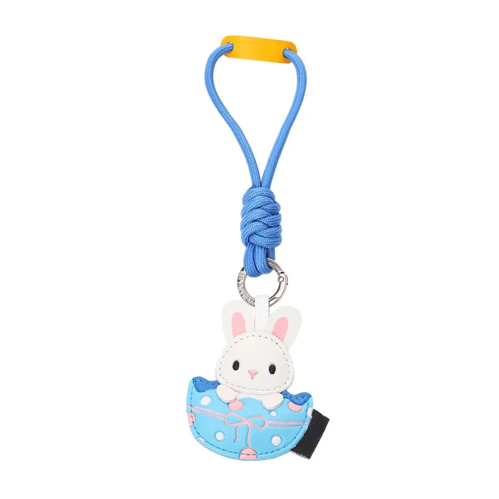 Ornament PU Leather Easter Keychain Cute Design Bunny Egg Design Keychain Pendant Rabbit Egg Design Bag Charm Easter Holiday