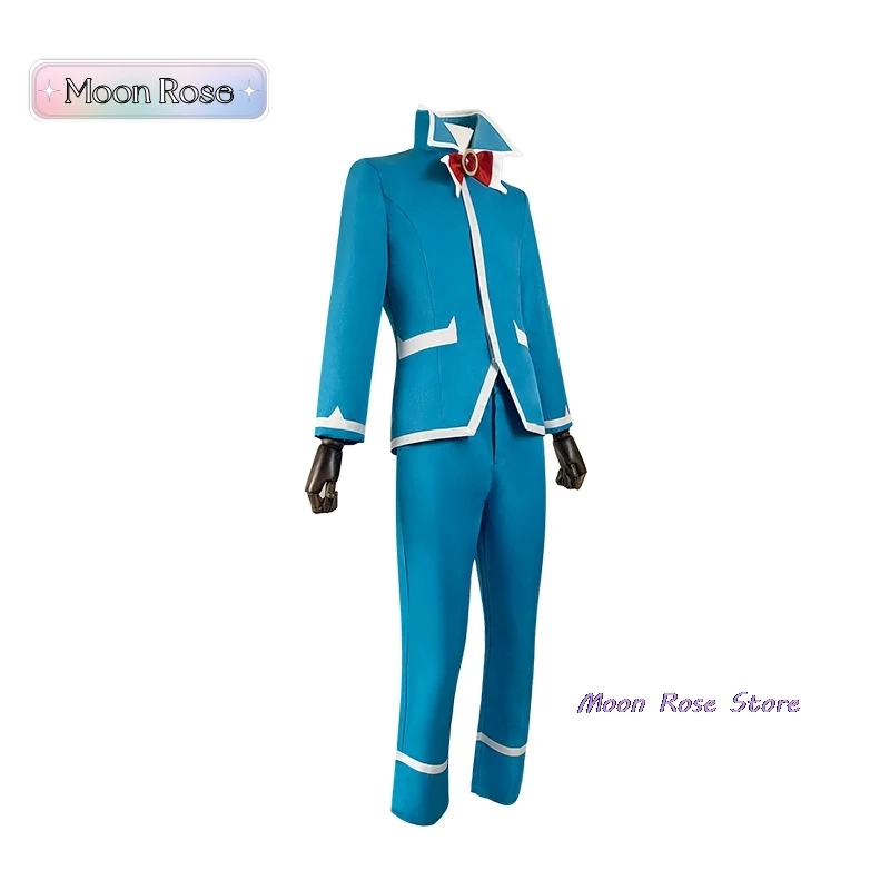 Anime Welcome To Demon-School Iruma-kun Suzuki Iruma Cosplay Costume Wig Blue School Uniforms Man Halloween Carnival Suit