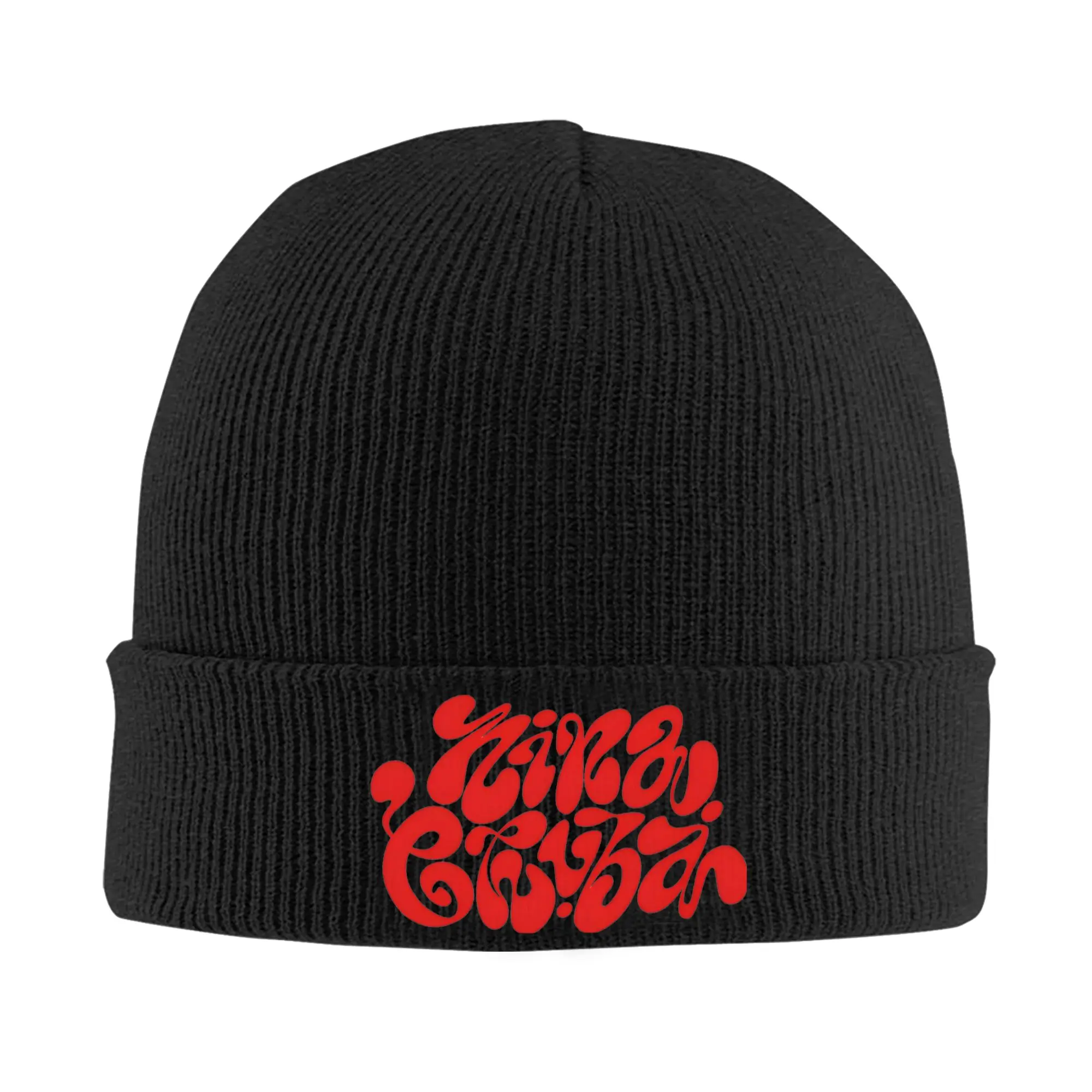 Hombres Mujeres Cuff Beanie Tour 2025 Nina Chuba Merch Invierno Gorros de punto Bonnet Sombreros