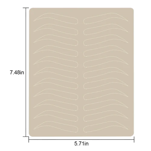 Imagen 2 del producto Práctica de cejas tatuaje piel Microblading maquillaje permanente tatuaje piel entrenamiento profesional piel falsa tatuaje accesorios suministro