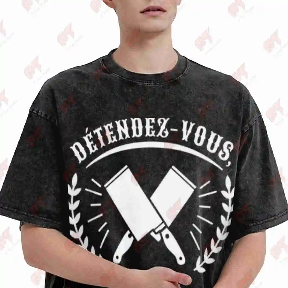 Relax The Butcher Is Here Butcher Shop Vintage Washed Tee Pure Cotton T-Shirt