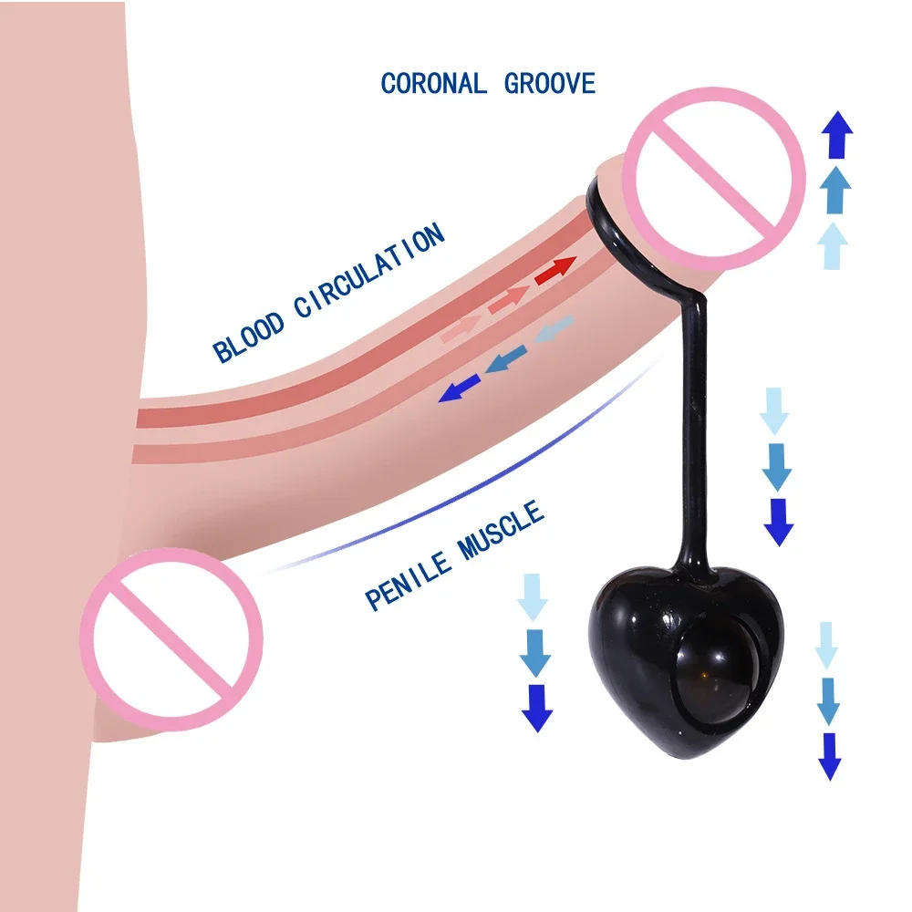 Anneau de pénis multi-poids pour hommes adultes, augmente l'érection et retarde l'éjaculation, entraîneur de gland de pénis, retenue, verrouillage du sperme