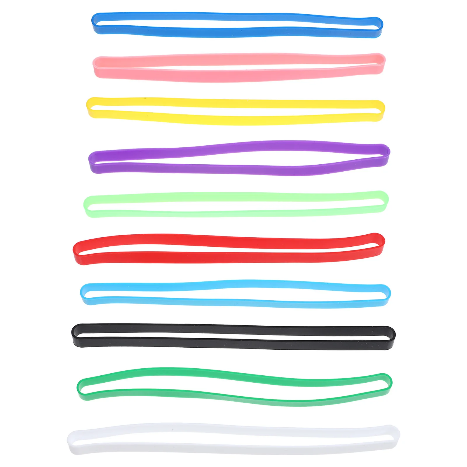 

10Pcs Colorful Rubber Bands Notebook Elastic Strap Secure Journal Band Portable Travel Accessory Stretchable Fixing Wrap Band