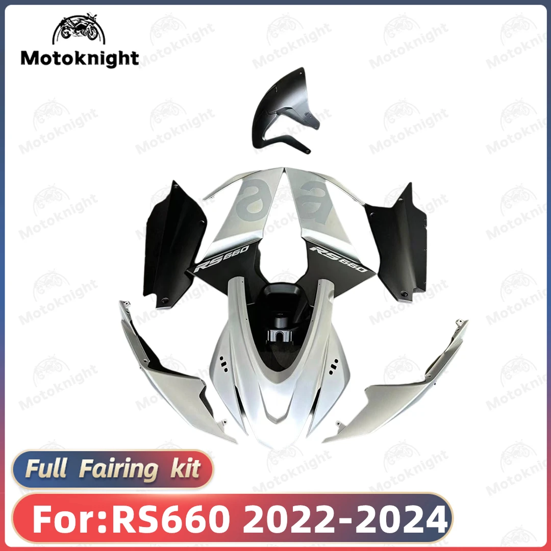 Motoknight Neues ABS-Motorrad-Verkleidungsset, passend für Aprilia RS660 2022 2023 2024, individuelles Verkleidungsset, Karosseriegehäuse 3