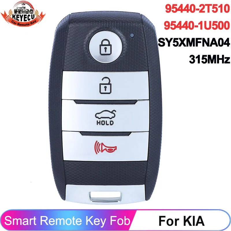 KEYECU 4 Buttons 95440-2T510 95440-1U500 95440-1W101 For KIA Optima 2014 Rio 2015 2016 2017 SY5XMFNA04 Smart 315MHz Key Remote