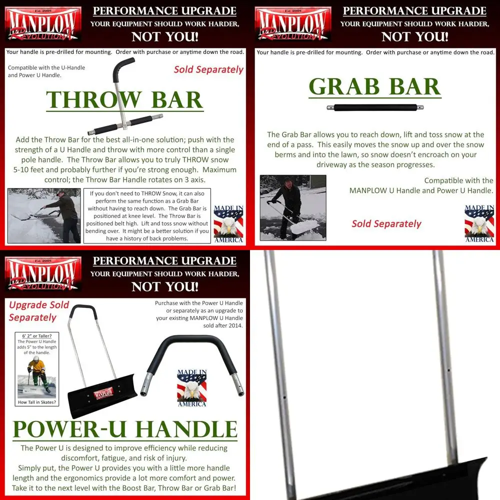 

24 U-Handle Snow Pusher and Shovel for Winter Clearing
