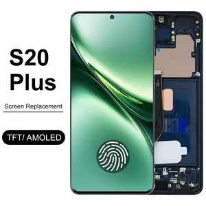 Bilashmart S20 Plus Screen Replacement Samsung Galaxy S20+ G985F G985F/DS G986F G986F/DS LCD Dispaly with Touch Screen with Frame Parts