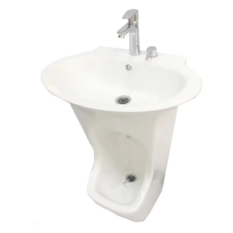 Foot Wash Ozu Basin face rinsing foot bath jets spray double  lavabo  bathroom accessories sanitary floor pedestal unit