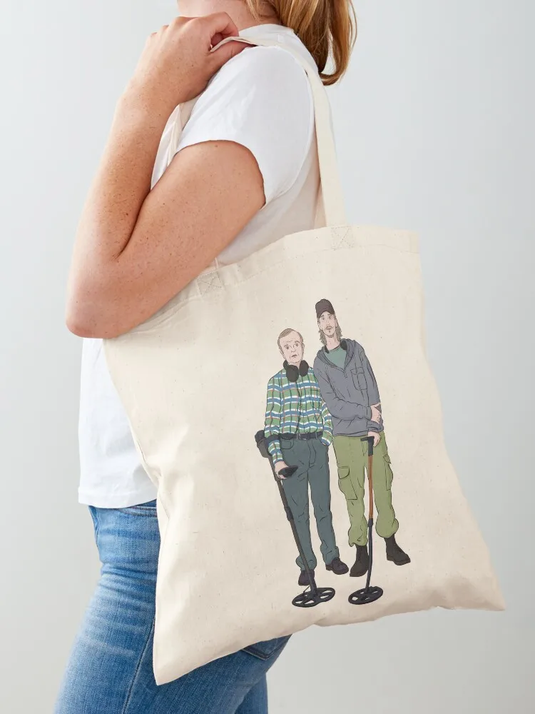 

Detectorists - Lance & Andy - DMDC Line up Tote Bag shopper bag women tote bags cloth bags canvas tote bags handbag