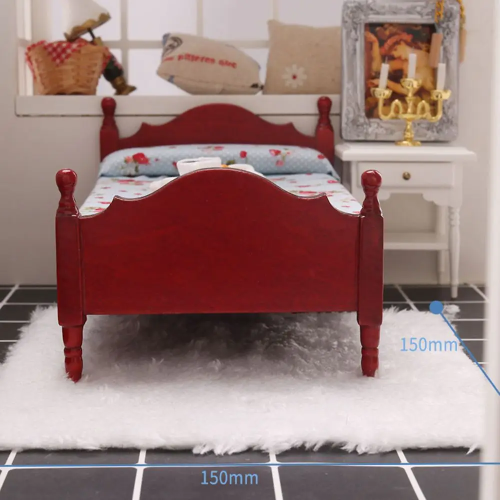 1/12 Scale Dollhouse Plush Carpet Nordic Style Doll Accessories Miniature Hairy Rug Mini Floor Mat Playing House Photo Props Toy