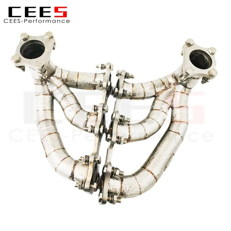 CEES Turbo Manifold for PORSCHE 911 992 3.0T 2020-2024 Racing Stainless Steel Long Tube Exhaust System