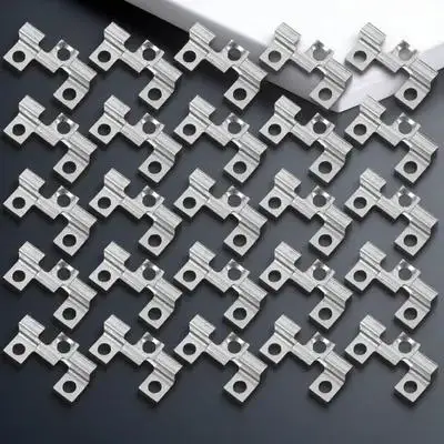 

100 шт. клипс из нержавеющей стали для террасной доски, всепогодные крепежи для наружных террасных панелей, набор фурнитуры для надежного фиксирования и выравнивания