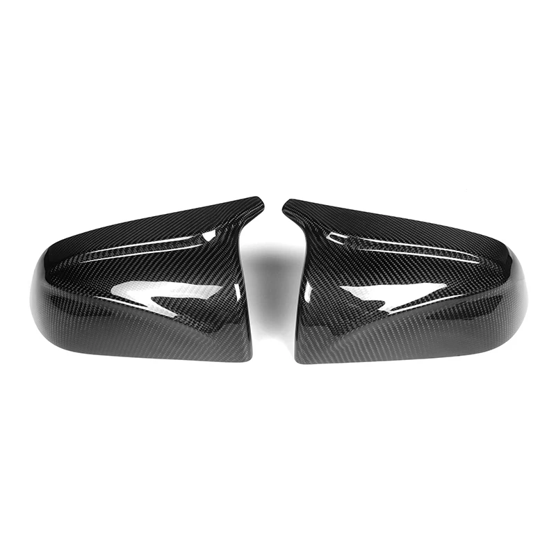 Suitable for Tesla Model 3 carbon fiber rearview mirror cover 2-piece set M-shaped car exterior modification