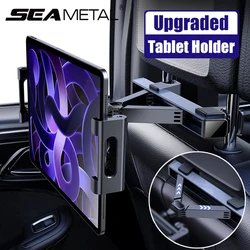 SEAMETAL Upgraded Car Headrest Phone Holder Telescopic Anti Shake Auto Table Holder Smartphone Mount for 4-12.9 Inch iPad iPhone