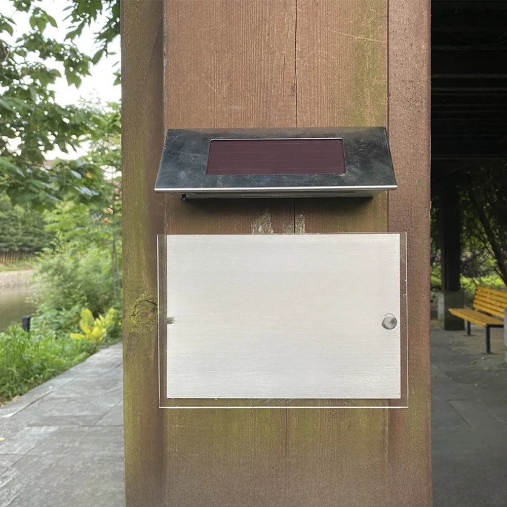Sun Driven for Address Light with Dusk Dawn Photocell Technology and Modular Number Letter Placement Flexibility