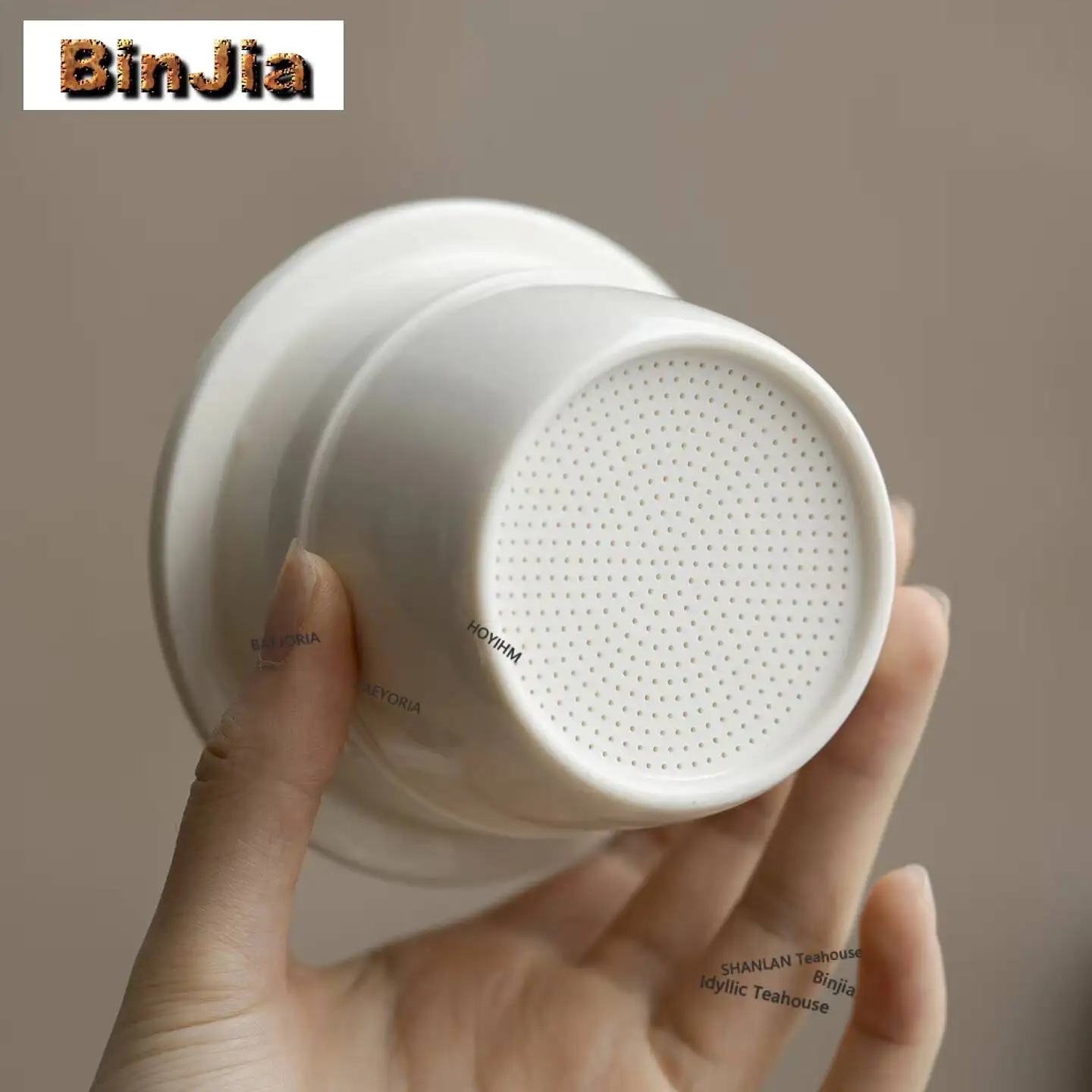 370ml Imitation Song Ding Kiln White Filter Tea Separator Cup Elegant Tea Mug With Infuser Tea Maker Office Water Cup Tableware