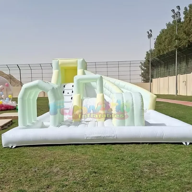 Outdoor Commercial Grade Kids Backyard Bounce House Obstacle Course Inflatable Splash Pad Water Park Slide Combo