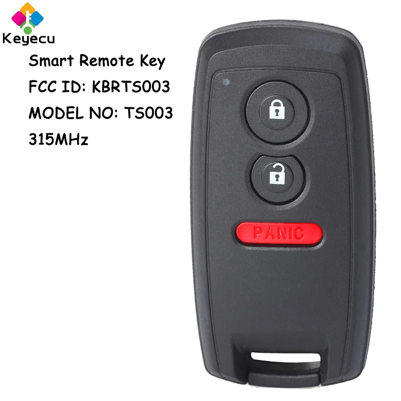 KEYECU Smart Remote Car Key With 3 Buttons 315MHz for Suzuki Grand Vitara SX4 2007 2008 2009 2010 2011 2012 13 2014 Fob KBRTS003