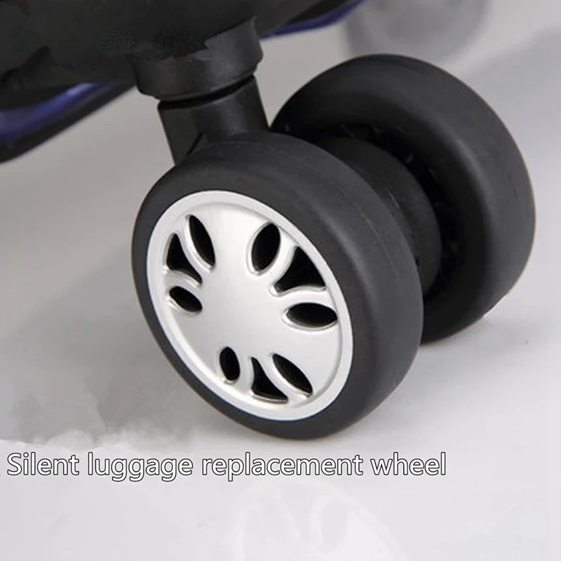 

tourister replacement wheels 8pcs Luggage Wheels Replacement Kit,Dia 2in/50mm Thick 0.47in/12mm Rubber Mute Caster
