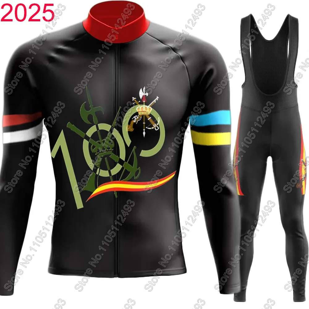 

Spanish Legion 2026 Cycling Jersey Set Long Sleeve Espana Cycling Summer Winter Clothing Road Race Bike Jacket Suit MTB