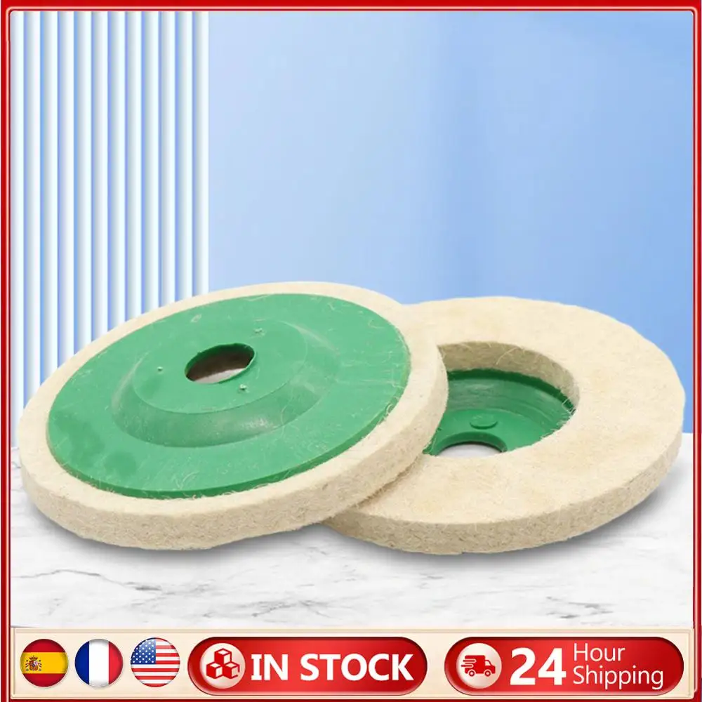 

5-20Pcs Wool Buffing Disc Wear-Resistant 4 Inch Polishing Buffer Pad for Angle Grinder 100mm for Car Metal Marble Glass Ceramics
