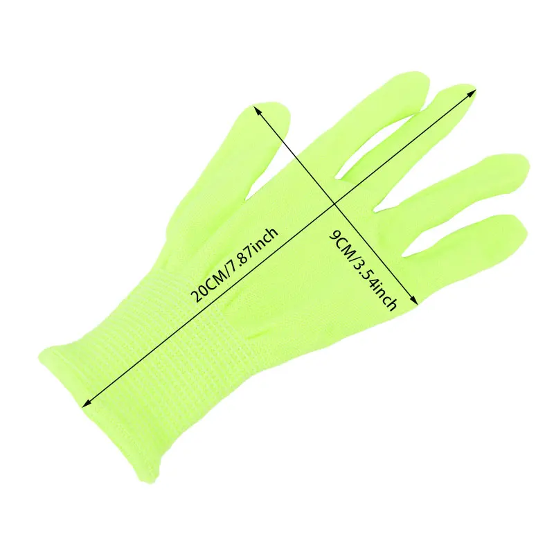 5Pairs Party Fluorescent Glove Good Flexibility green Gloves Flexible work Gloves