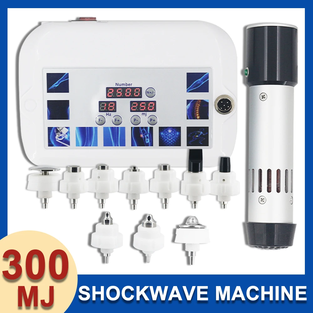 300MJ Shockwave Therapy Machine For Men Erectile Dysfunction Pain Relieve Body Relax Massage  Portable New Shock Wave Equipment