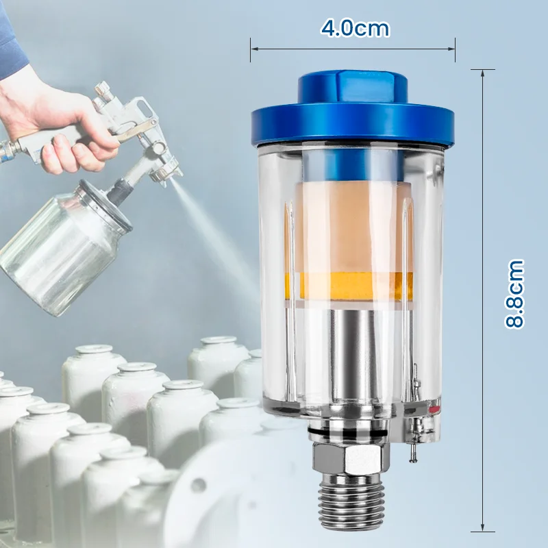 1/4\'\' NPT Air Compressor Water Oil Separator Spray Paint Gun Oil Water Separation Mini Filter Pneumatic Parts For Compressor