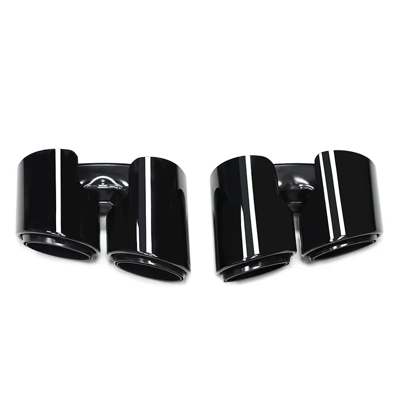 

SYPES Car Exhaust Pipes for porsche Panamera 971 Upgrade Gts Stainless Steel Exhaust Tips Performance Exhaust System Muffler Tip