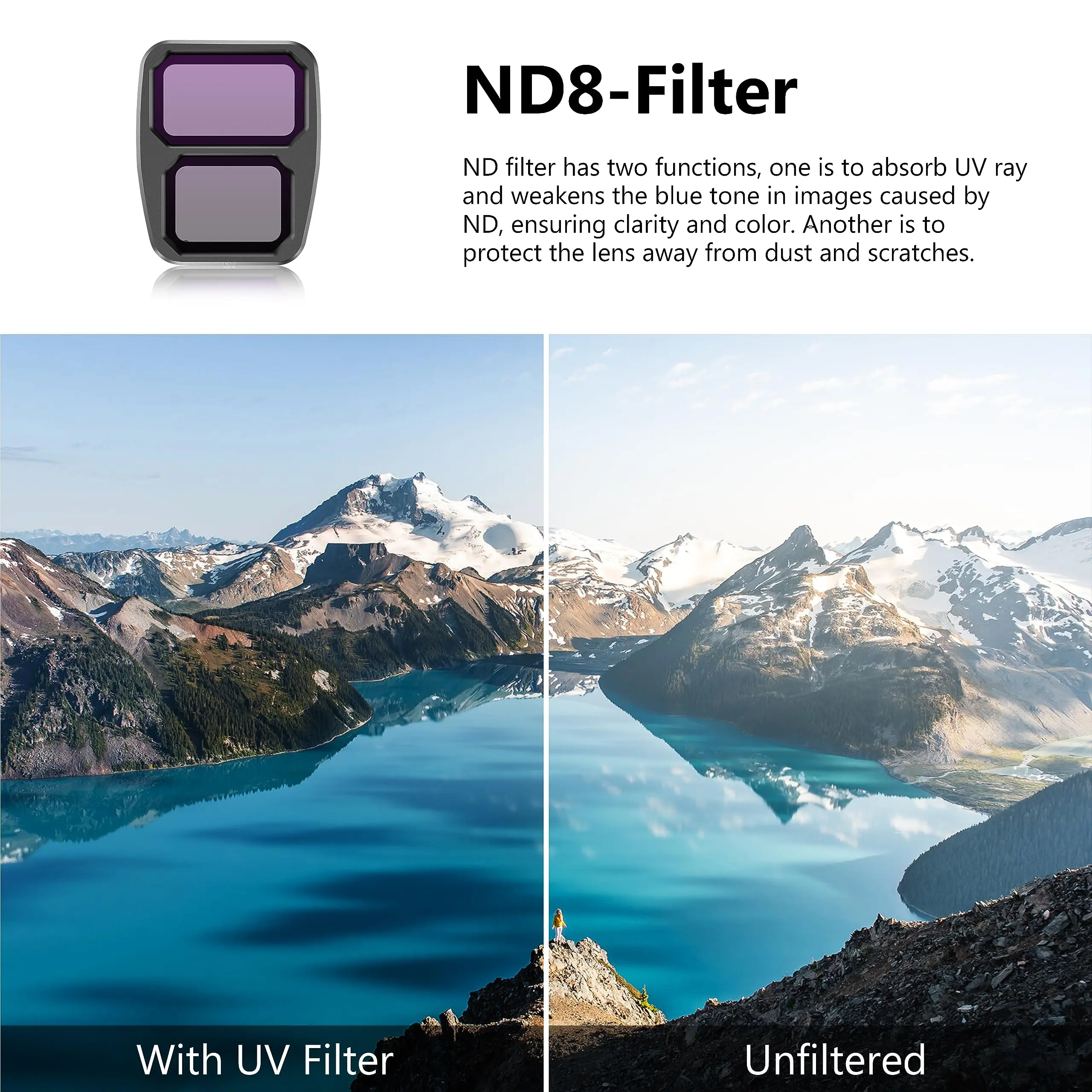 STARTRC PHOTO ND8 Filter for DJI Air 3 Drone Accessories Aluminum Camera Lens Filter