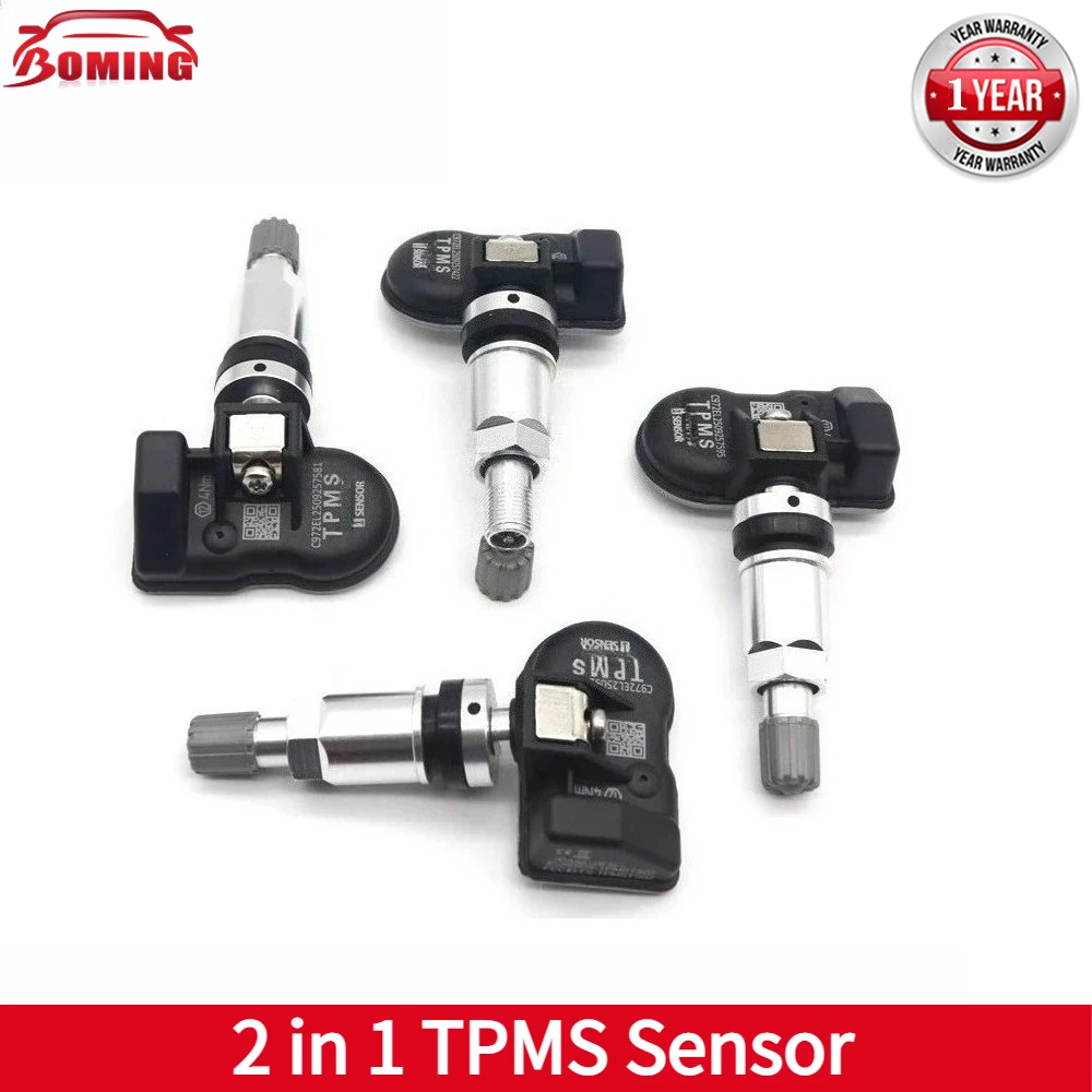 

Tire Repair Tools Tire Pressure Monitor Programmable TPMS Sensor 2 in 1 315Mhz+433MHZ