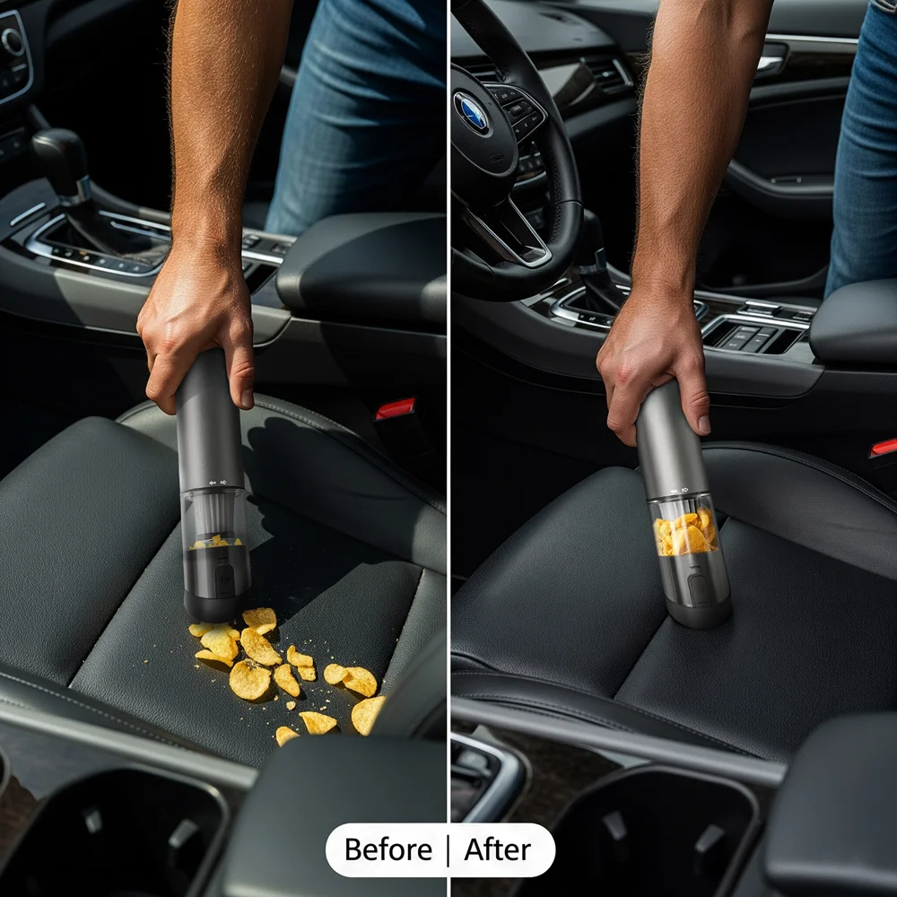 Aspirador inalámbrico para ordenador portátil MIUI, aspirador portátil recargable por USB para coche, modelo Mini y Cool-X (aleación de aluminio)