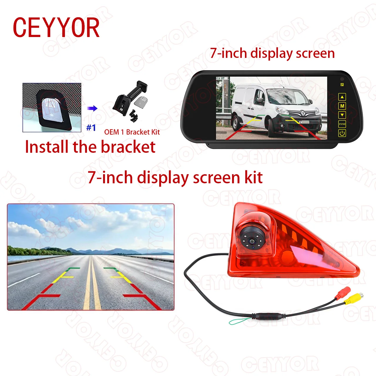 Reverse parking camera for Renault Master (2010 - 2019)，Vauxhall Movano (2010-2021)，Nissan NV400(2011-2021)