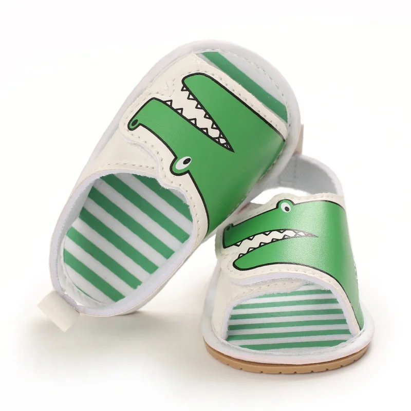 

Summer Infant Baby Boy Sandals First Walker Antiskid TPR Soft Sole Cartoon Crocodile Newborn Kids Sandals Toddler Shoes for Boys