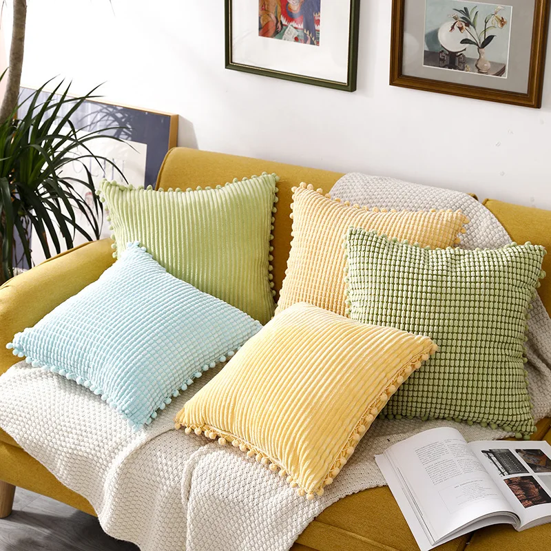 

Cushion Cover, Pillow Cover, Sofa Office Waist Pillowcase, Bedside Backrest Pillowcase 45*45Cm