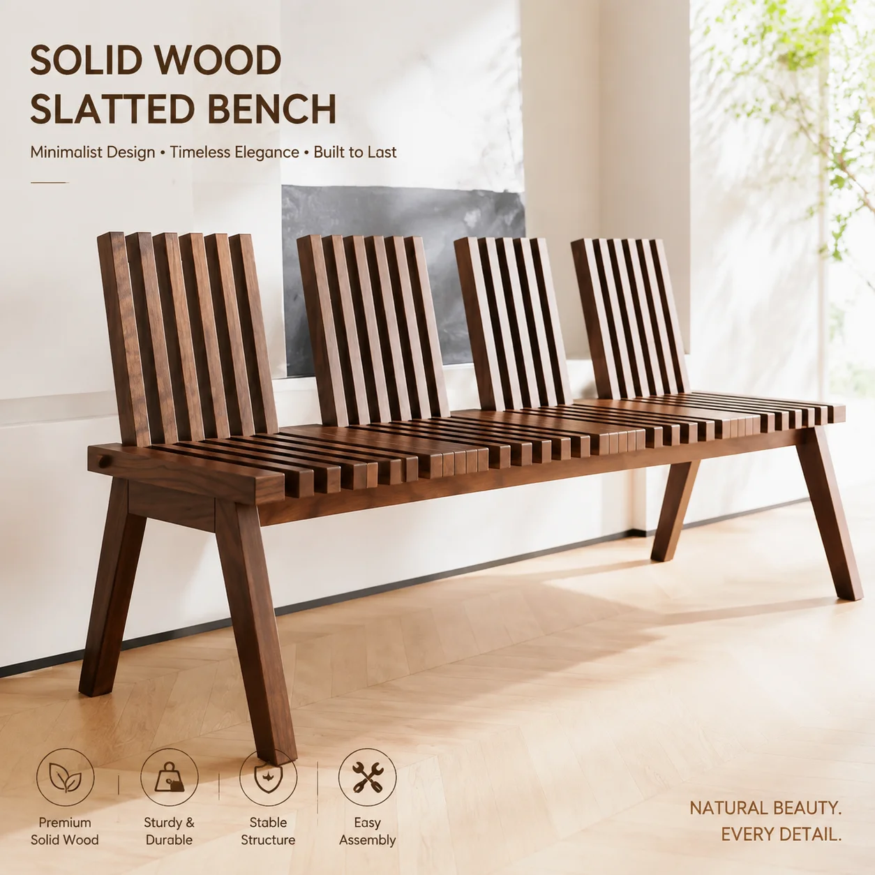 Taburete plegable de madera maciza, taburete largo creativo, taburete para cambiar zapatos, silla con respaldo, banco de lujo,