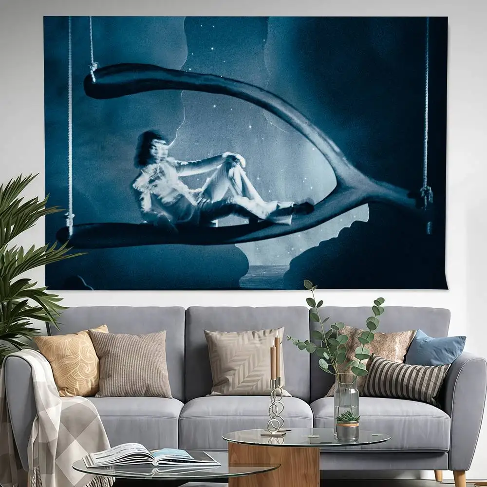 

C-Conan G-Gray Wishbone 150x200cm 60x90cm Flag Decoration Outdoor Picnic Party Home Camping Party Art Hanging Banner