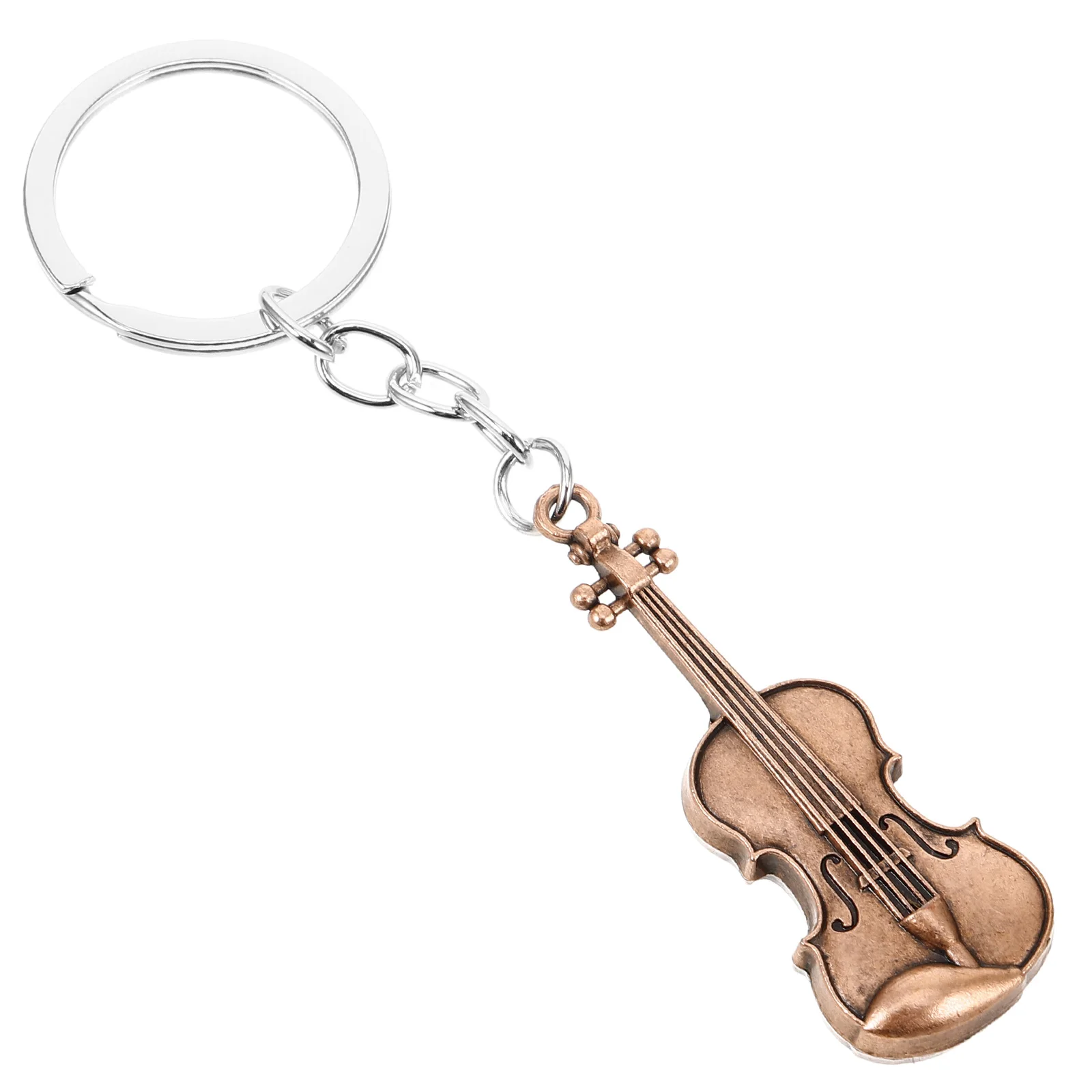 

1pcs Vintage Violin Small Violin Keychain Keychain Stylish Music Musical Instrument Pendant Keyring Accessories Jewelry