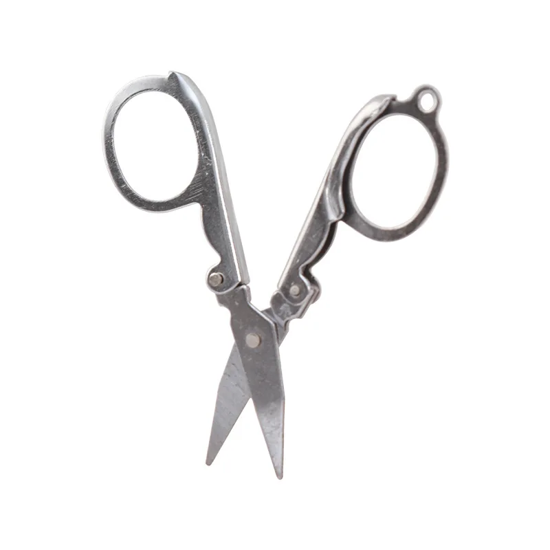 1pc Folding Scissors Pocket Travel Small Crafts Sharp Blade Emergency Mini Foldable Travel Embroidery Scissor Thread Tailor Scis