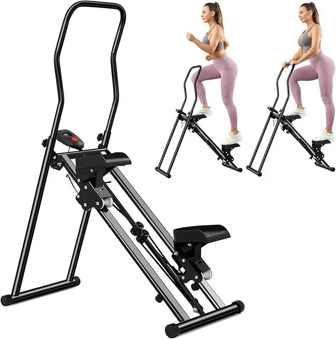New Multi-Function Stair Climber Machine Home Fitness Exercise Mountaineering Machine Foldable Stair Climber