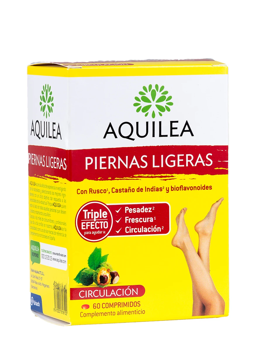 Aqulea legs light 60 tablets-Triple effect to help: heaviness, freshness and circulation