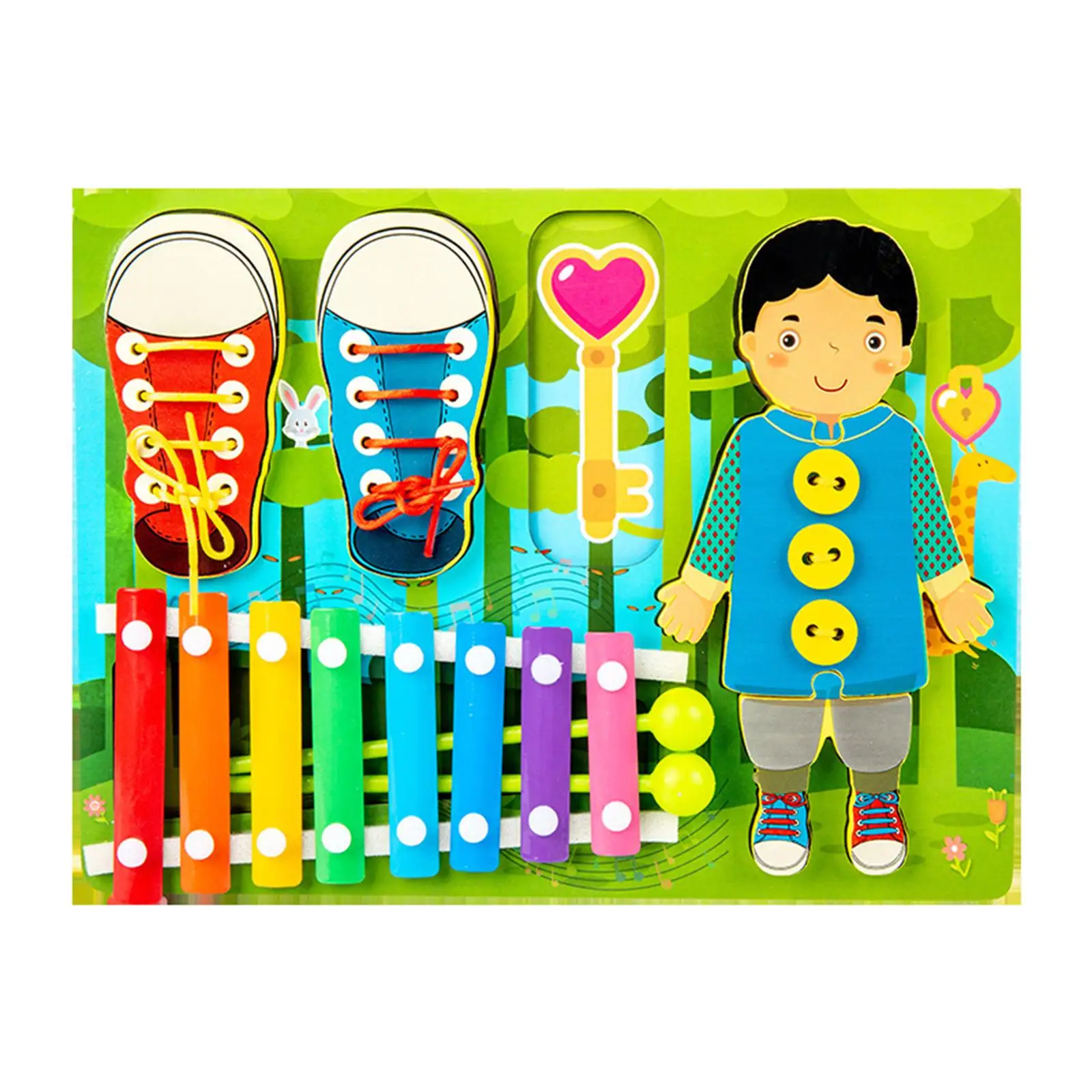 

Interactive Learning Toy for Toddlers - Fun Activity Board for Developing Skills