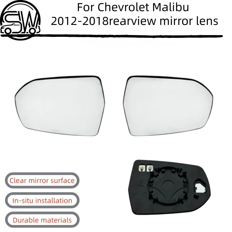 

For Chevrolet Malibu 2012-2018 Left Right Side Heated Wing Mirror Glass Lens