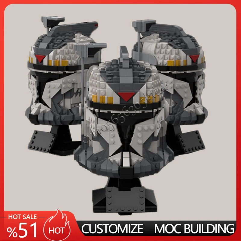 897 pçs espaço clone exército lote mau capacete clone comandante estrela filme coleção final personalizado puzzlediy modelo crianças aniversário